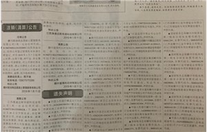 江西省赣州赣南日报遗失公告登报